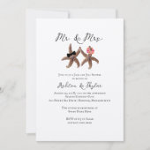 Invitation Deux Starfish Mr et Mme Couples Shower Invitatio (Devant)