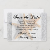 Invitation Deux Starfish Sand, plage Sauvez la date (Devant)