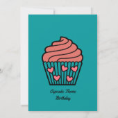 Invitation Deux sucré 2e anniversaire thème Pink mignonne Cup (Dos)