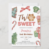 Invitation Deux Sucres ! Noël d'hiver 2e anniversaire (Devant)