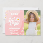 Invitation Deux Super 2ème anniversaire de fête Boho Retro Da (Devant)