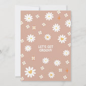 Invitation Deux Super Beige Green Daisy Hippie 2e anniversair (Dos)