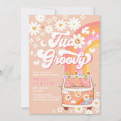 Invitation DEUX Super fille rose Peach Van Daisy 2e anniversa (Devant)