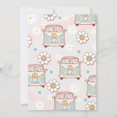 Invitation Deux Super Retro Daisy Rainbow 2e anniversaire (Dos)