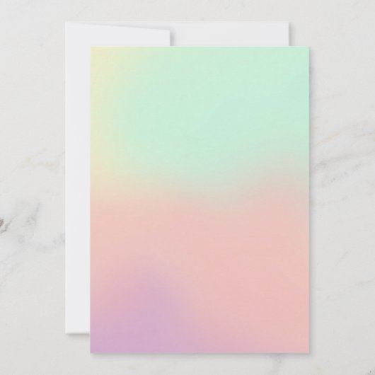 Invitation Deux Super rétro Iridescente 2e anniversaire (Dos)