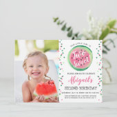 Invitation Deux Sweet 2e fête de la pastèque (Debout devant)