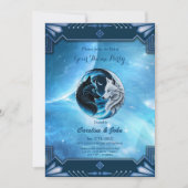 Invitation Deux têtes de loup majestueuses (Devant)