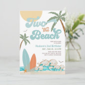 Invitation Deux The Beach Boy Surf Surf 2e anniversaire (Debout devant)