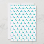 Invitation Deux The Sea Retro Surfboard Beach 2e anniversaire (Dos)