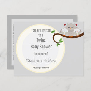 Invitation Deux Trous D'Un Baby shower Neutre