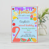 Invitation Deux tti fruits frutti deuxième anniversaire de en (Debout devant)