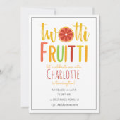 Invitation Deux tti Fruitti Aquarelle Bande Citrus Anniversai (Devant)