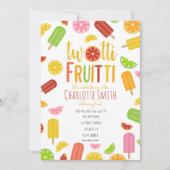 Invitation Deux tti Fruitti Stripe Citrus Ice Pop Anniversair (Devant)