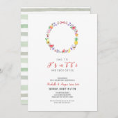 Invitation Deux tti Fruitti Twin Anniversaire, Été 2 Annivers (Devant / Derrière)