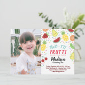 Invitation Deux tti Frutti Tutti Frutti été Anniversaire Phot (Debout devant)