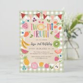 Invitation Deux-tti Frutti Twotti Fruit Tropical 2e Anniversa (Debout devant)