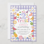 Invitation Deux-tti Frutti Twotti Fruit Tropical 2e Anniversa (Devant)