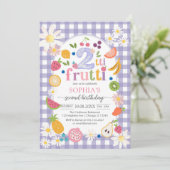 Invitation Deux-tti Frutti Twotti Fruit Tropical 2e Anniversa (Debout devant)