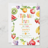Invitation Deux tti Frutti un tel cutie fruits 2e anniversair (Devant)