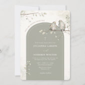 Invitation Deux valent mieux qu'un Mariage Chrétien (Devant)