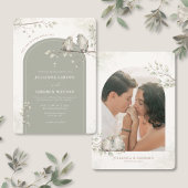 Invitation Deux valent mieux qu'un Mariage Chrétien