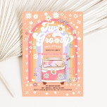 Invitation DEUX Van Daisy Hippie Groovy des années 70 2e Anni<br><div class="desc">DEUX Van Daisy Hippie Groovy des années 70 Invitation pour le 2e Anniversaire</div>
