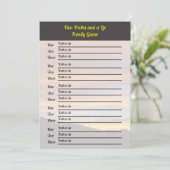 Invitation Deux vérités et un jeu de mensonges | Coucher de s (Debout devant)