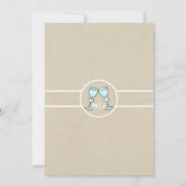 Invitation Deux verres à vin Fiançailles Mariage Whimsical (Dos)