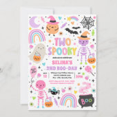 Invitation Deux villes d'Halloween Éffrayantes 2e fête d'anni (Devant)