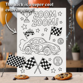 Invitation Deux voitures de course rapide anniversaire