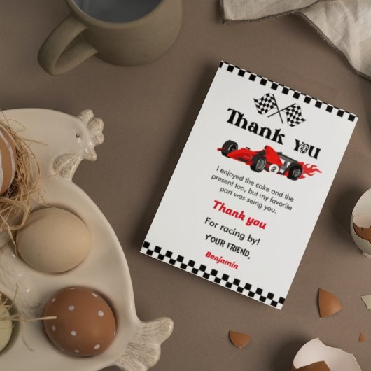 Invitation Deux voitures rapides boyanniversaire de la fête