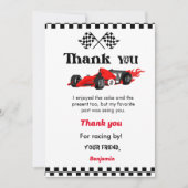 Invitation Deux voitures rapides boyanniversaire de la fête (Devant)