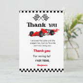 Invitation Deux voitures rapides boyanniversaire de la fête (Debout devant)