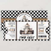 Invitation Deux VTT Fast Race Pass Deuxième Anniversaire (Devant / Derrière)