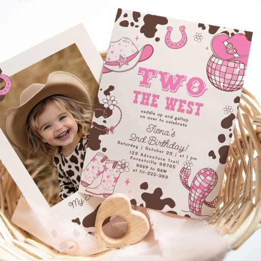 Invitation Deux West Cowgirl 2e anniversaire