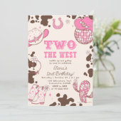 Invitation Deux West Cowgirl 2e anniversaire (Debout devant)