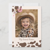 Invitation Deux West Cowgirl 2e anniversaire (Dos)