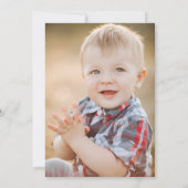 Invitation Deux Wild 2e Anniversaire Safari Animaux mignons P (Dos)