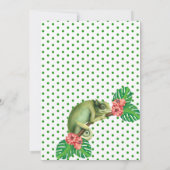 Invitation Deuxième anniversaire de Chameleon Lizard (Dos)