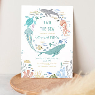 Invitation Deuxième anniversaire de Two The Sea Whale Boy