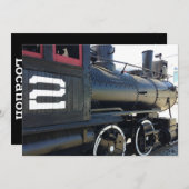 Invitation Deuxième anniversaire du train (Devant / Derrière)