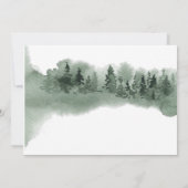 Invitation Deuxième anniversaire Ours de bois Aquarelle de ce (Dos)