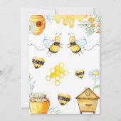 Invitation Deuxième jour de Bee si doux pour être deux abeill (Dos)