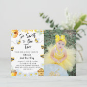 Invitation Deuxième jour de l'abeille si doux pour être deux  (Debout devant)