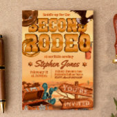 Invitation Deuxième rodéo - Cowboy Boy 2e anniversaire