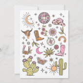 Invitation Deuxième Rodeo Disco Cowgirl Retro 2e anniversaire (Dos)