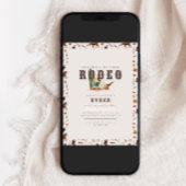 Invitation Deuxième rodéo moderne Western Boys 2e anniversair