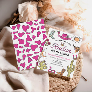 Invitation Deuxième Rodéo rose Occident 2e anniversaire