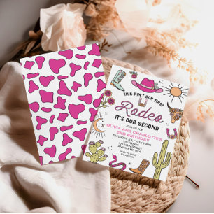 Invitation Deuxième Rodéo Rose Occidental 2e Anniversaire