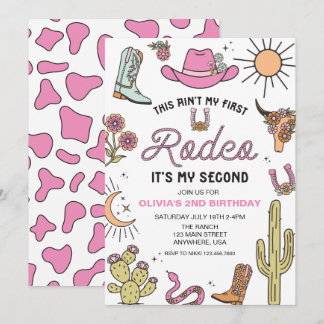Invitation Deuxième Rodéo Rose Occidental 2e Anniversaire